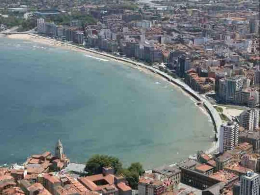גיחון Apartamento A 100Metros De La Playa De San Lorenzo מראה חיצוני תמונה